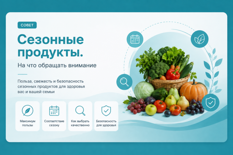 Сезонные продукты. На что обращать внимание