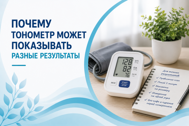 Почему тонометр может показывать разные результаты