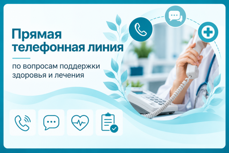 Прямая телефонная линия по вопросам здоровья людей пожилого возраста