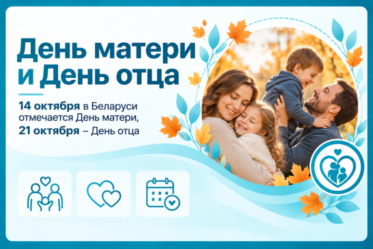 14 октября в Беларуси отмечается День матери, 21 октября – День отца