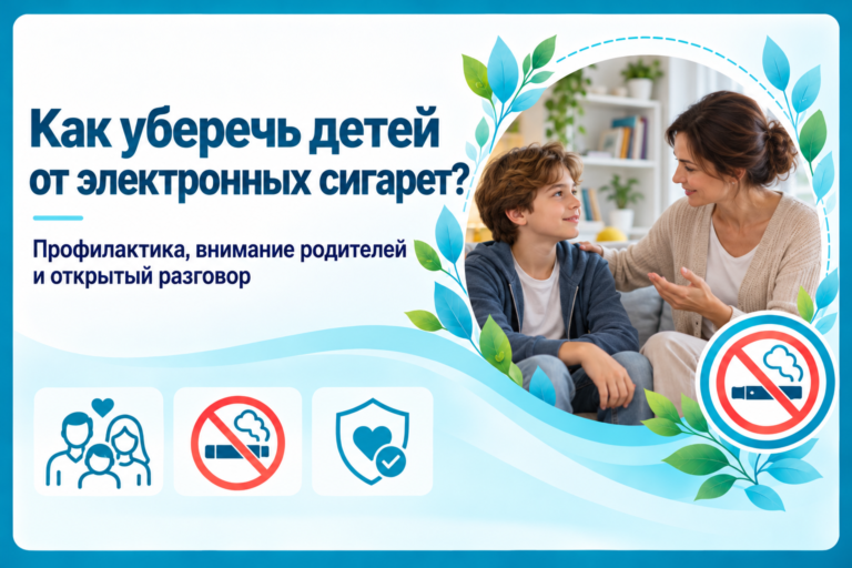 Как уберечь детей от электронных сигарет?